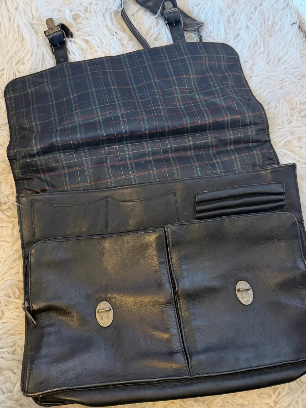 Boulder Ridge vintage full grain cow hide messenger work bag